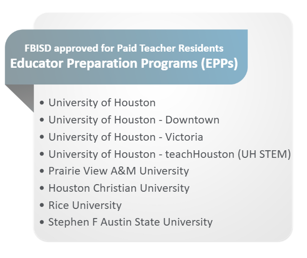 EPPs paid teachers